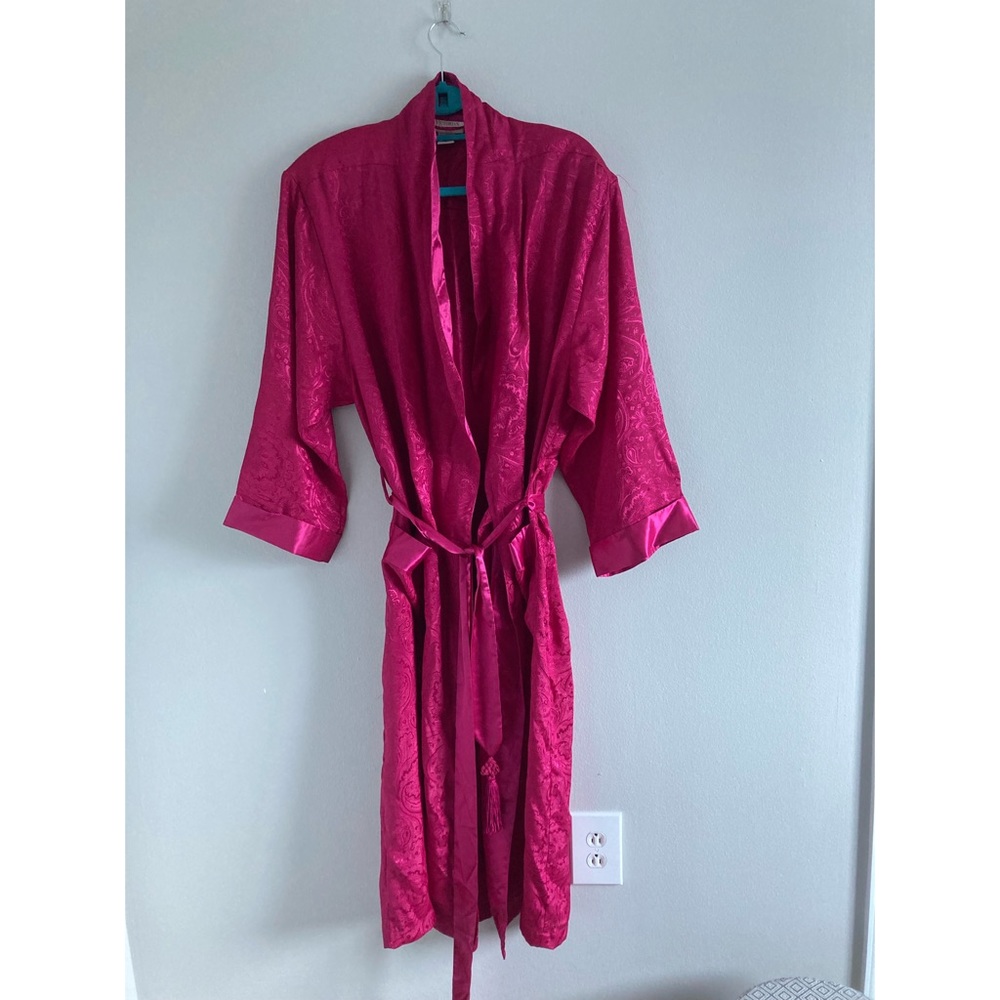 Victoria Secret Vintage Gold Label Pink Robe